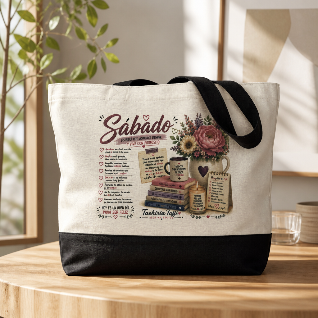 Bolsa Tote Sábado Motivación Diaria
