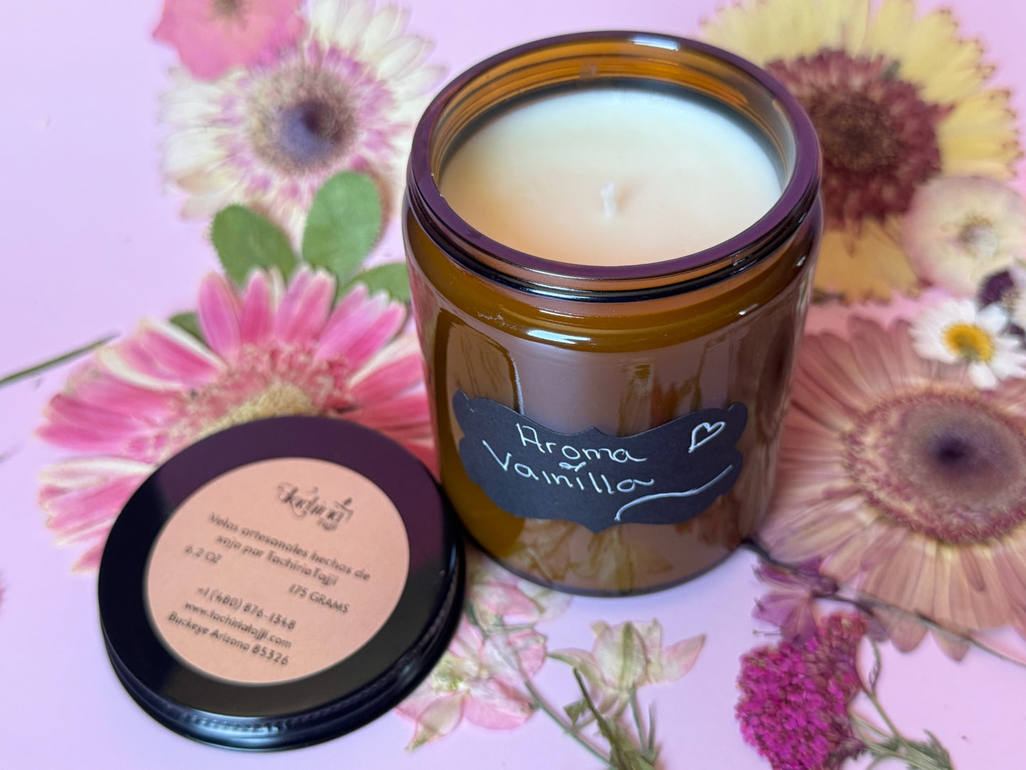 Vainilla Vela Artesanal Aromatica