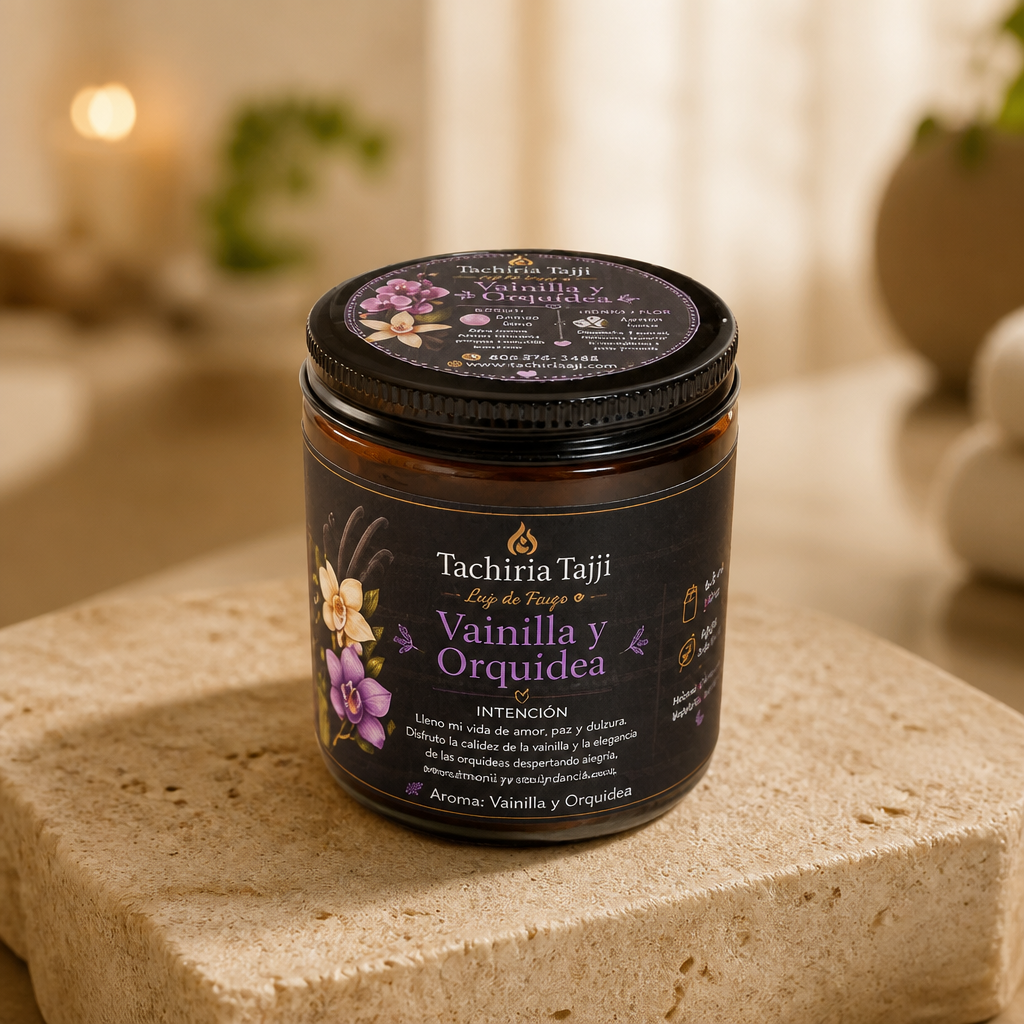 Vela De Intención. Vainilla y Orquídea