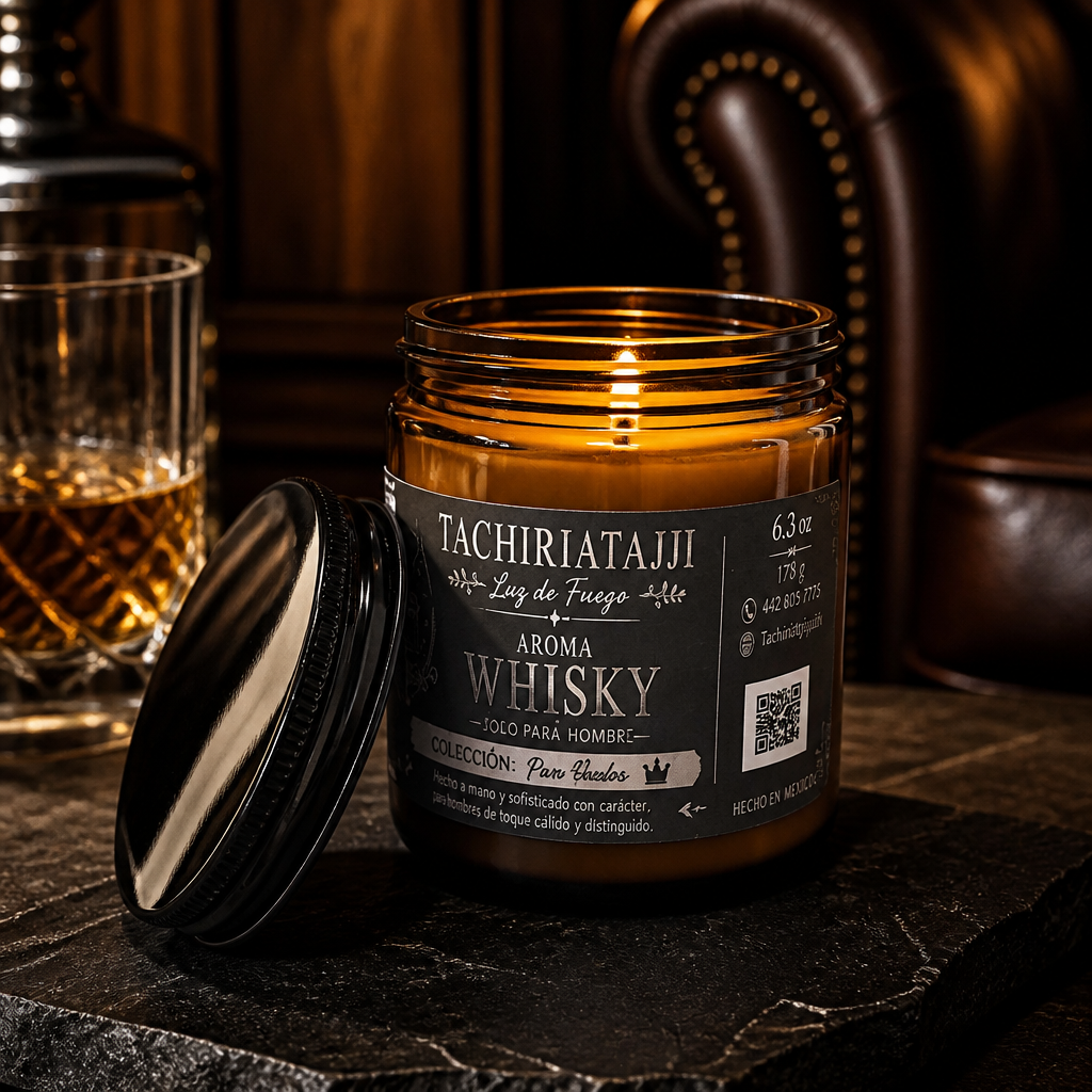 Vela Aromática Whisky – Colección para Hombre