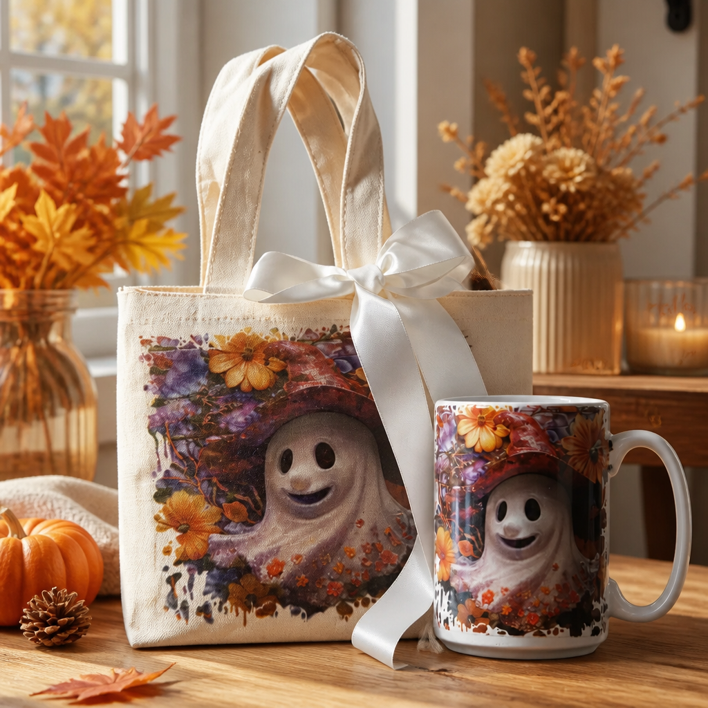 Set de Halloween – Bolsa 18” x 18” y Taza de 15 oz