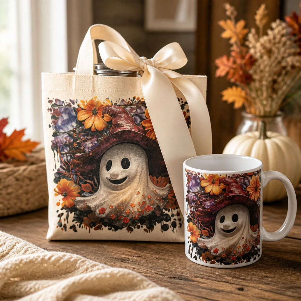 Set de Halloween – Bolsa 18” x 18” y Taza de 15 oz