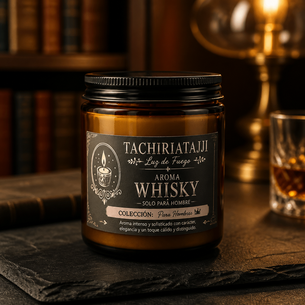 Vela Aromática Whisky – Colección para Hombre