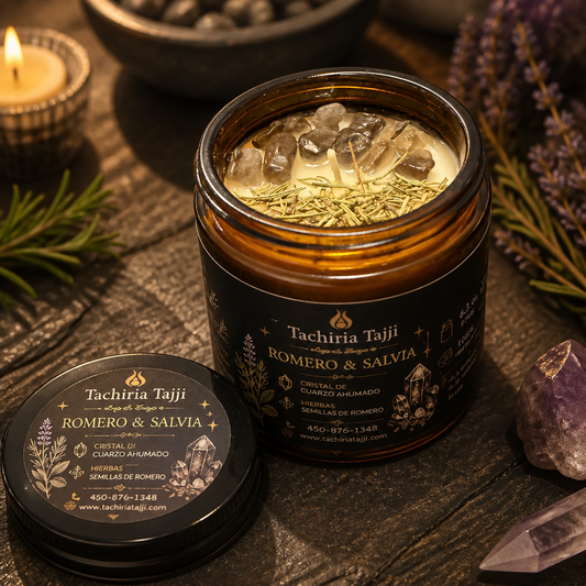 Vela de Intención – Protección Energética
Aroma: Romero y Salvia