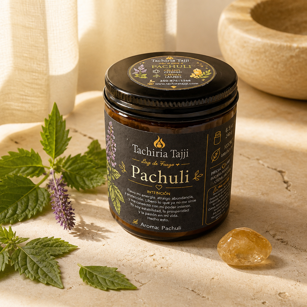 Descripción para Shopify (Español)

Vela de Intención Pachuli – Abundancia, Protección y Conexión Interior