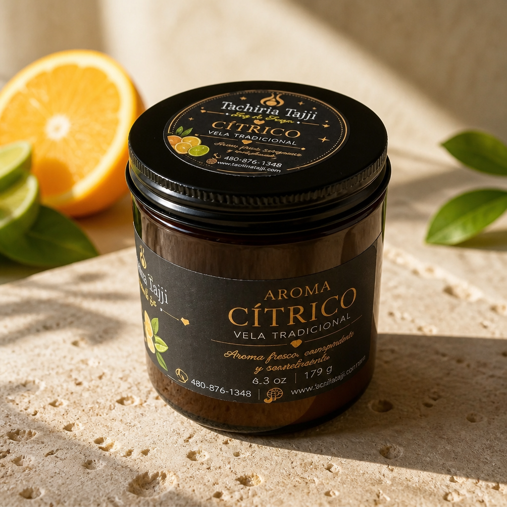 Vela Tradicional – Aroma Cítrico 🍊🍋