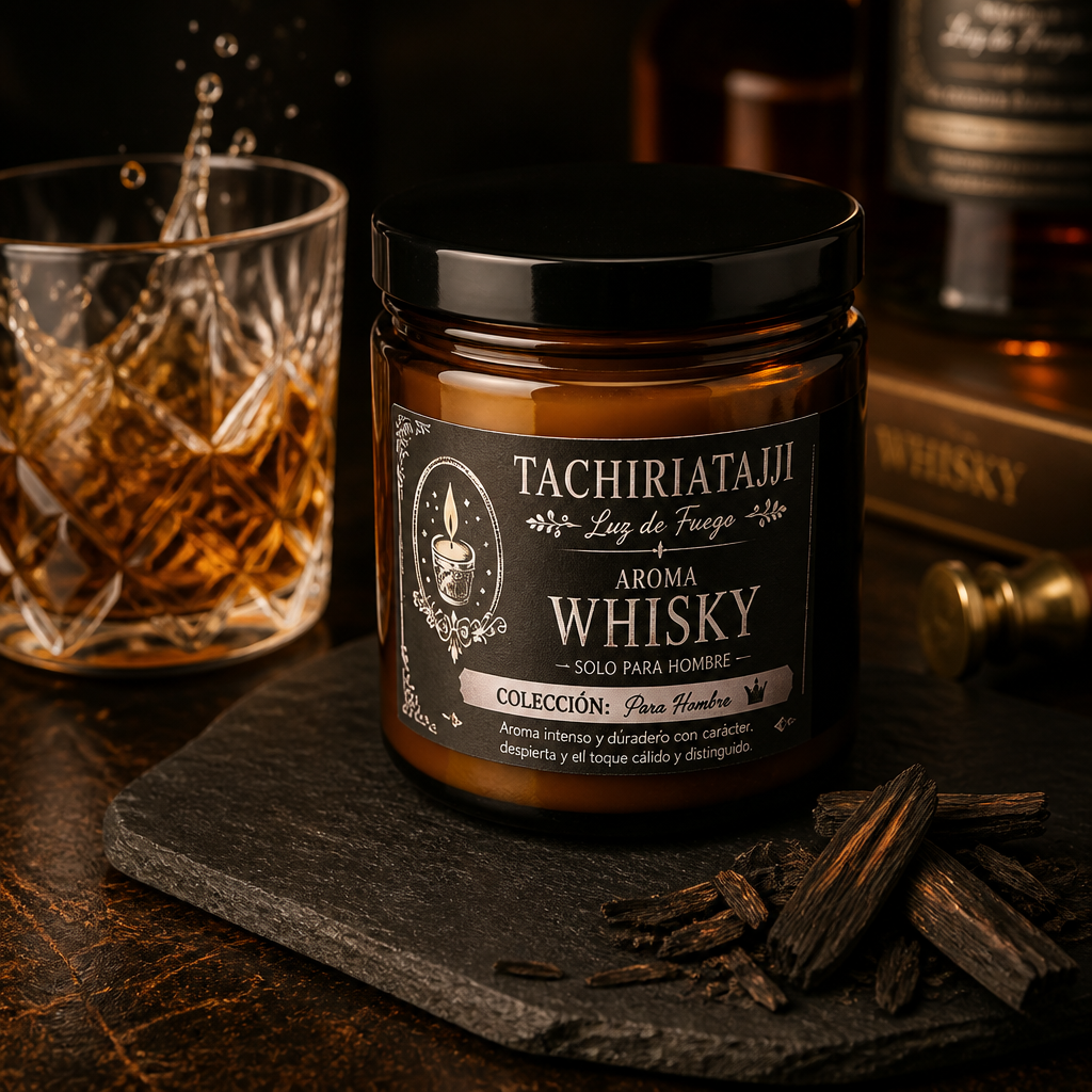 Vela Aromática Whisky – Colección para Hombre