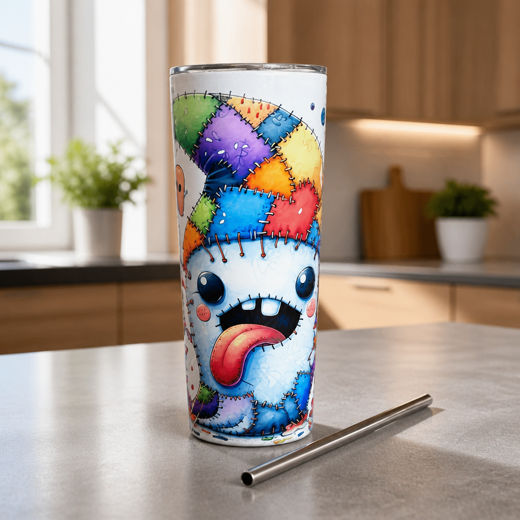 Vaso Térmico “Fantasma con Costuras” – 20 oz