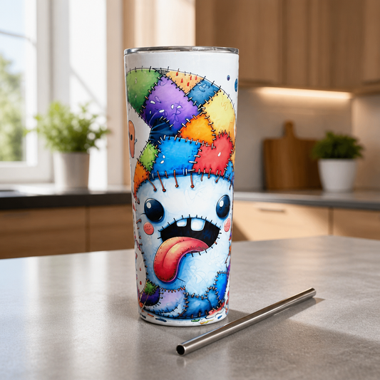 Vaso Térmico “Fantasma con Costuras” – 20 oz