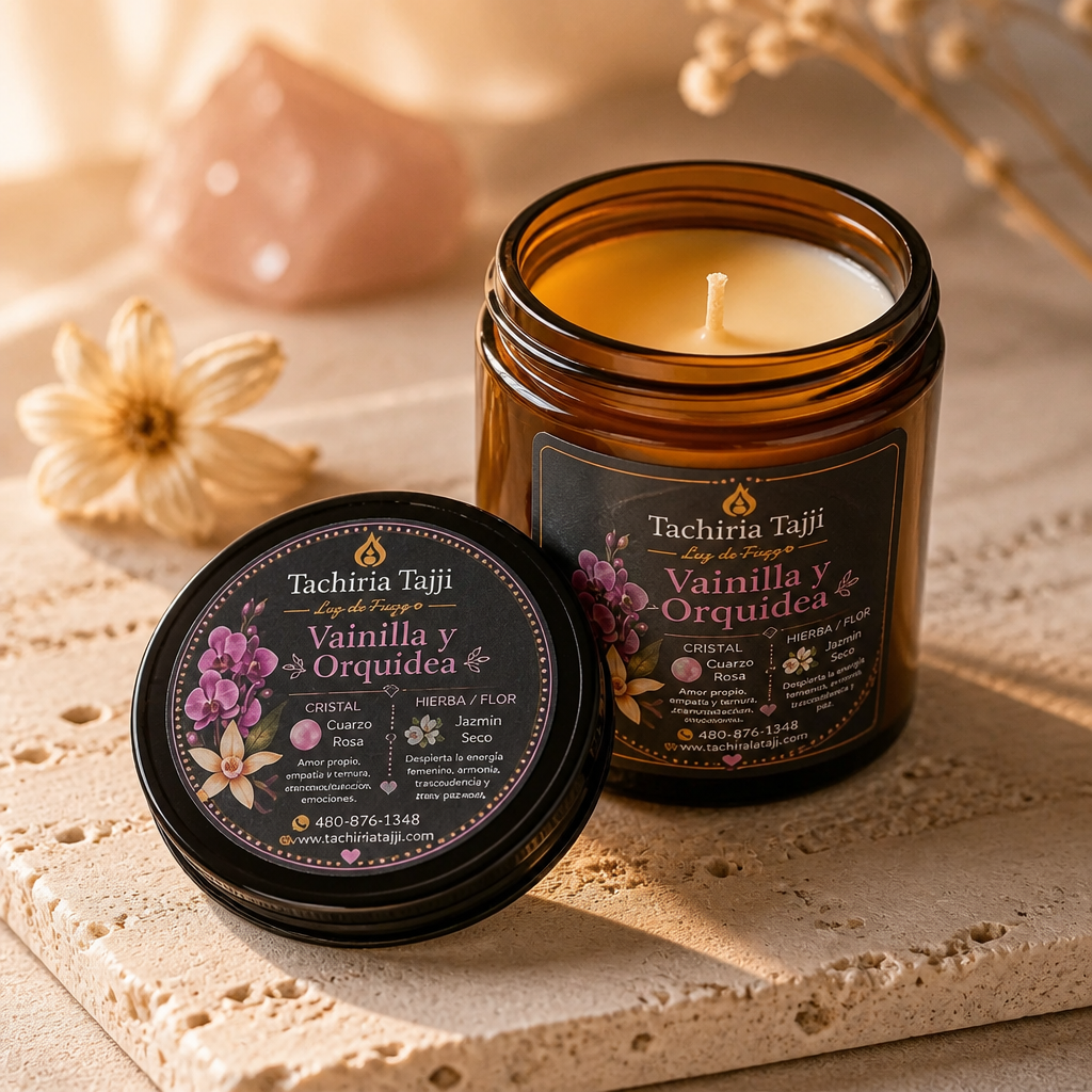 Vela De Intención. Vainilla y Orquídea