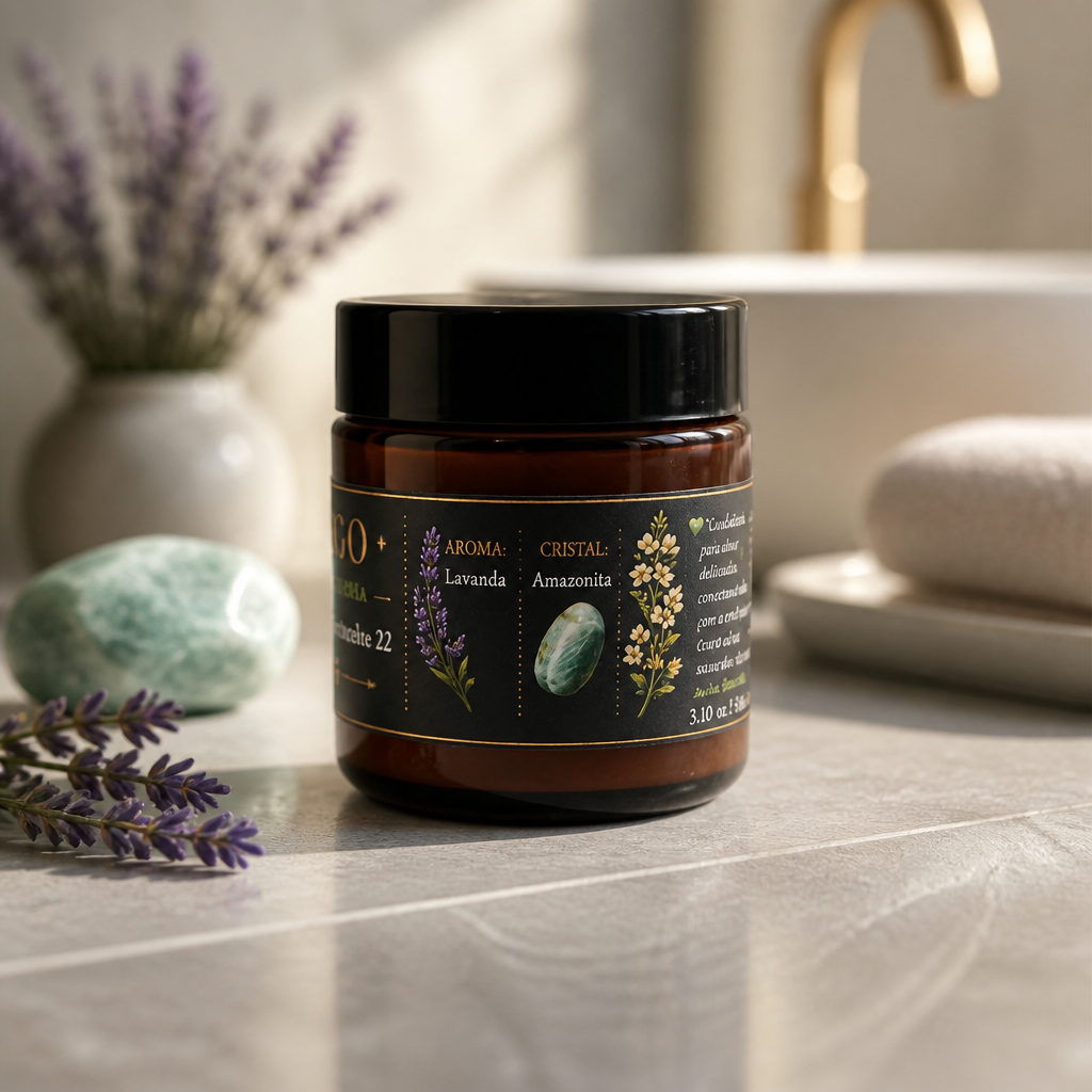 ♍ Vela Zodiacal Virgo – Lavanda y Amazonita