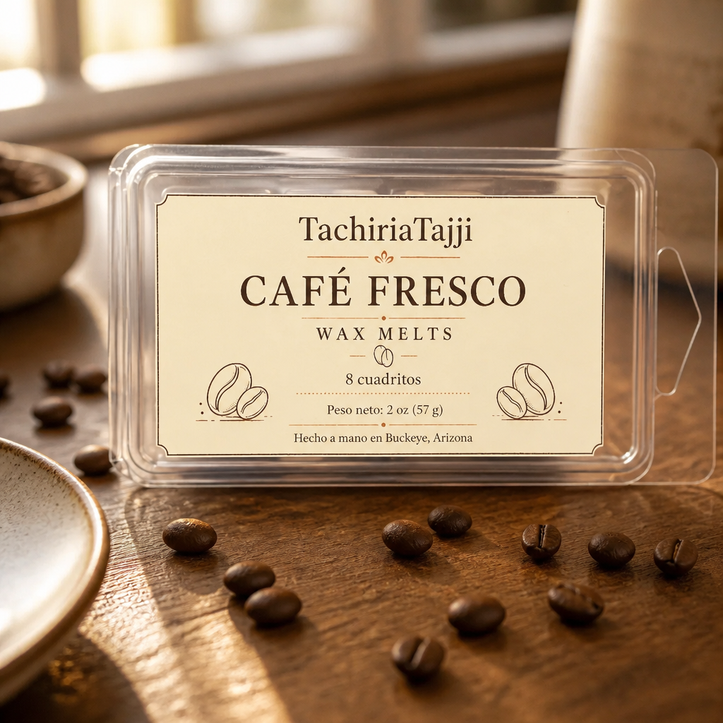 Paquete de 8 cuadritos de cera aromática Café Fresco de 2 oz de TachiriaTajji.