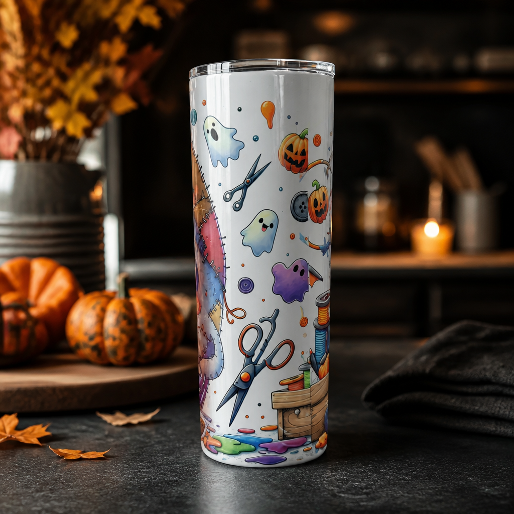 Vaso Térmico “Fantasma con Costuras” – 20 oz