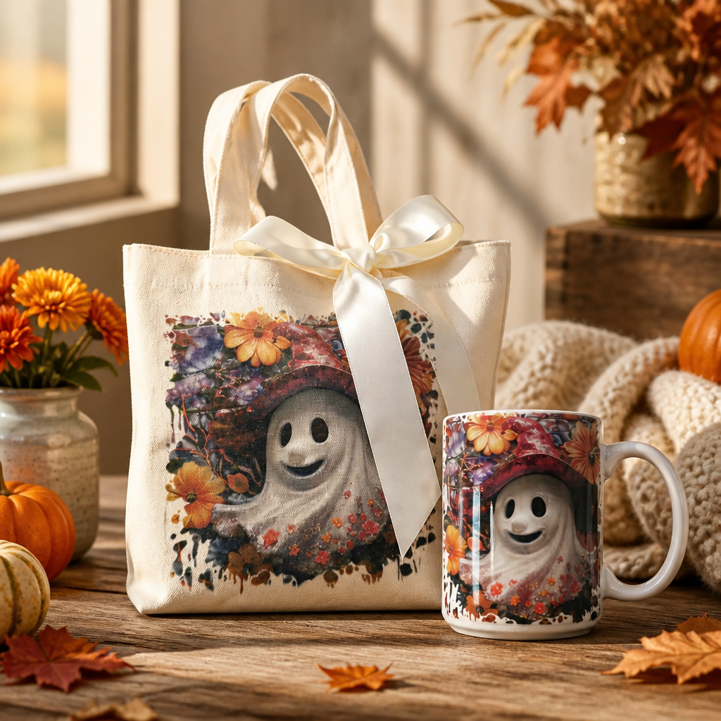 Set de Halloween – Bolsa 18” x 18” y Taza de 15 oz