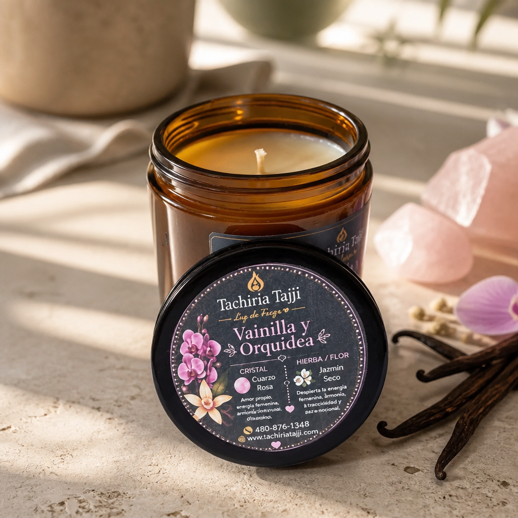 Vela De Intención. Vainilla y Orquídea