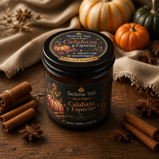 Vela Aromática Calabaza y Especias – Colección de Temporada