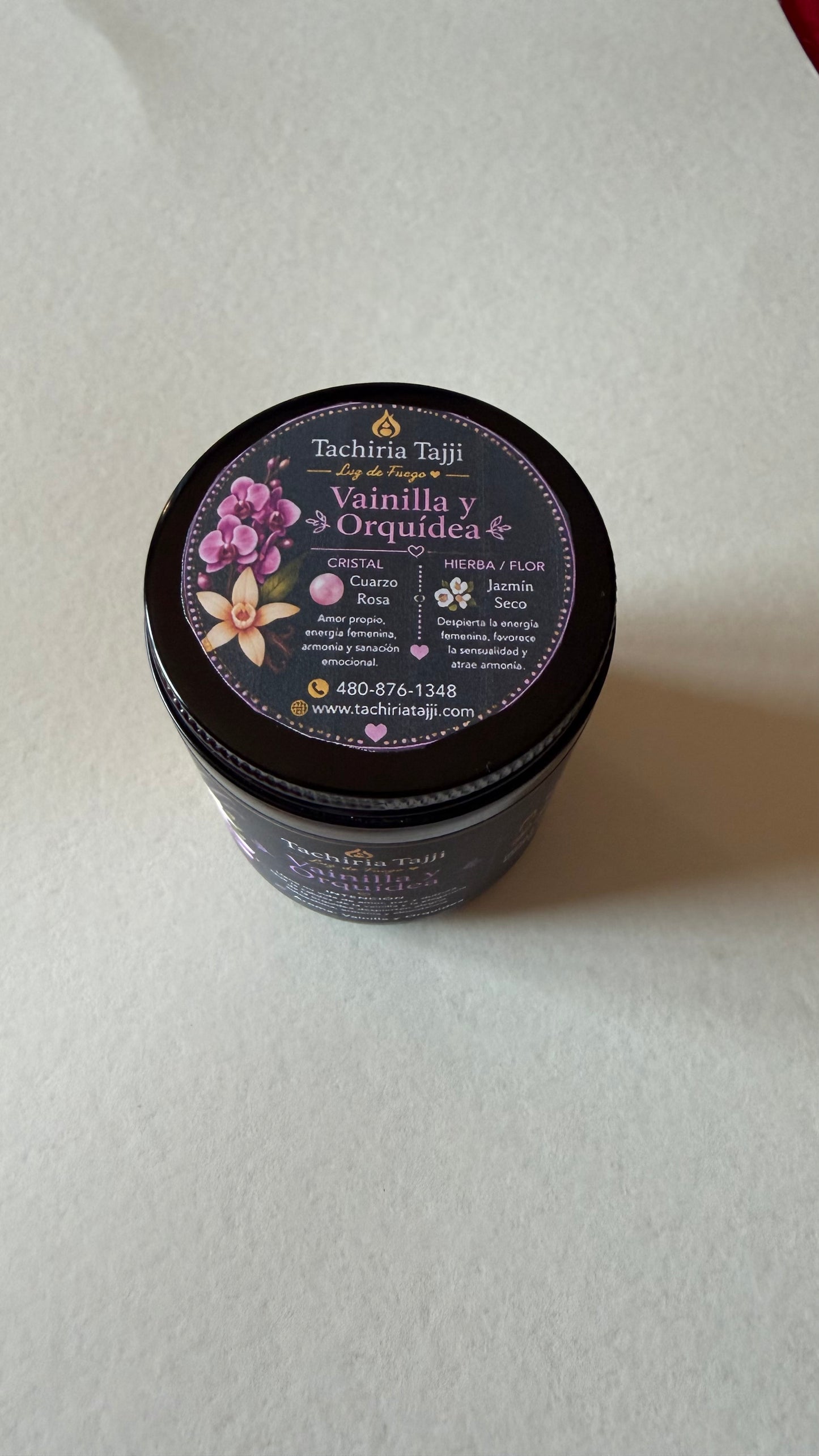 Vela De Intención. Vainilla y Orquídea