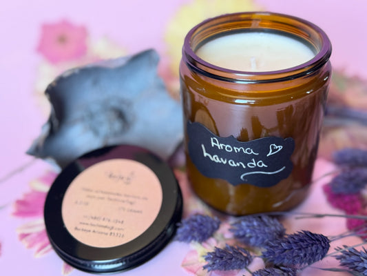 Lavanda Vela Artesanal Aromatica