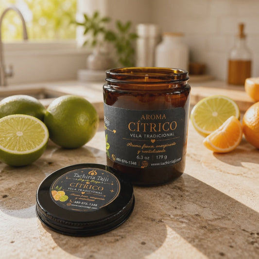 Vela Tradicional – Aroma Cítrico 🍊🍋